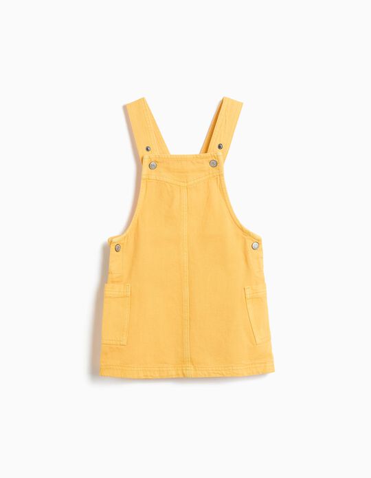 Comprar Online Vestido de Ganga, Menina, Laranja Claro