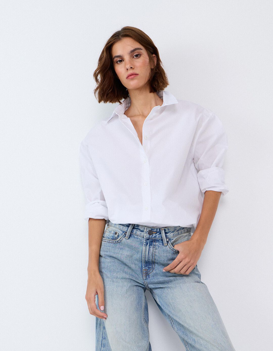 Camisa, Mulher, Branco