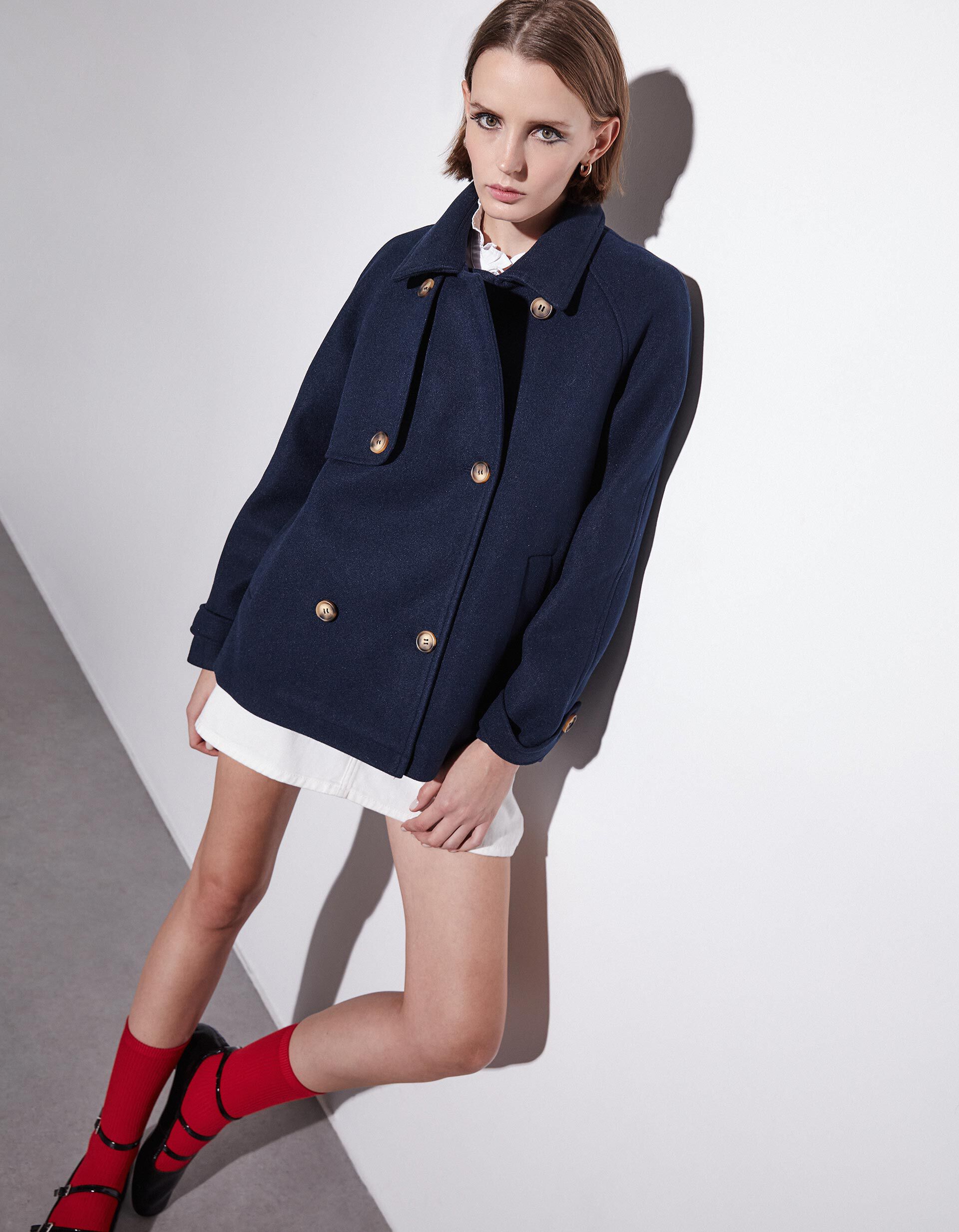 Comprar Online Casaco Sobreposi&ccedil;&atilde;o, Mulher, Azul Escuro