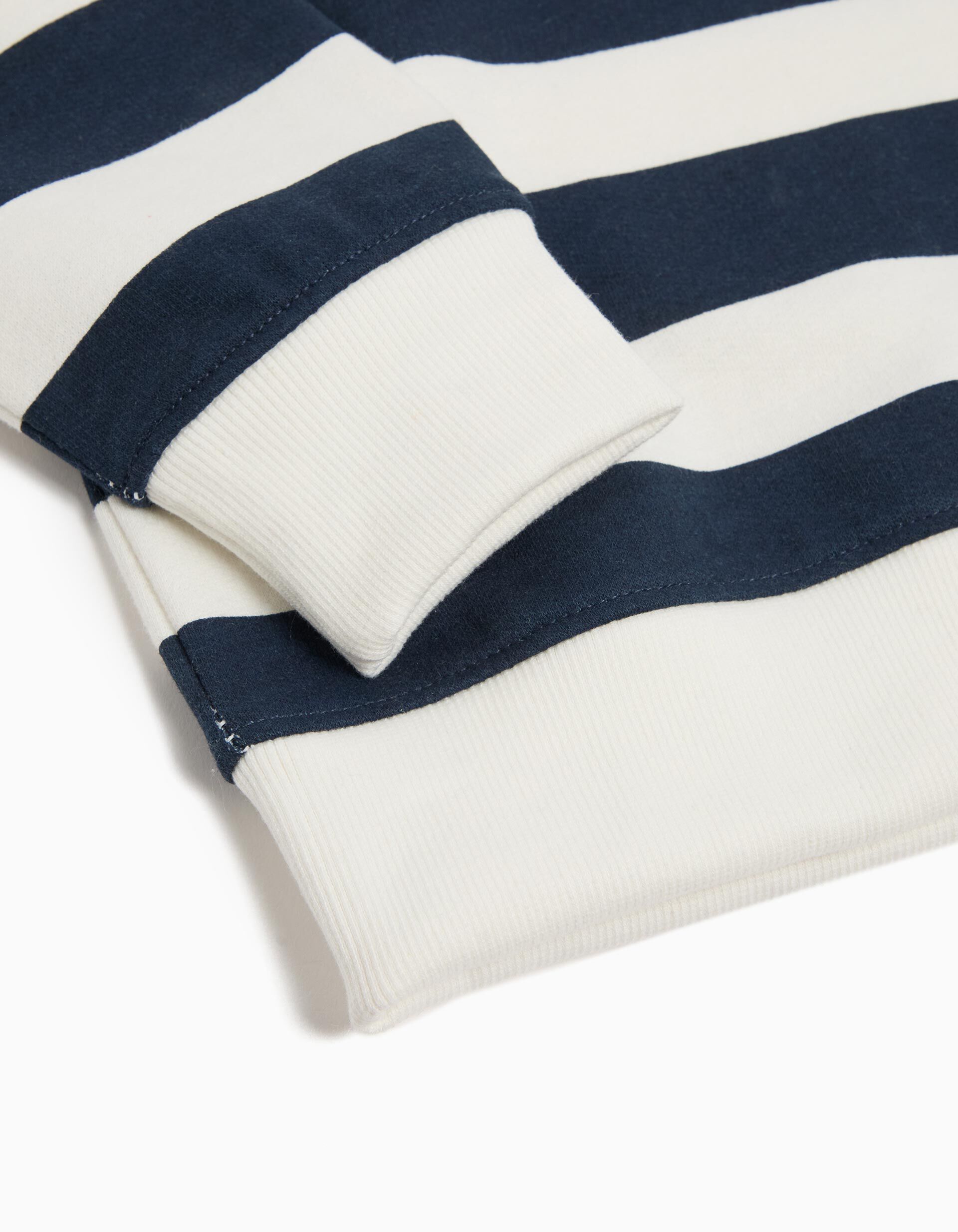 Comprar Online Sweatshirt Riscas, Menino, Azul Escuro 