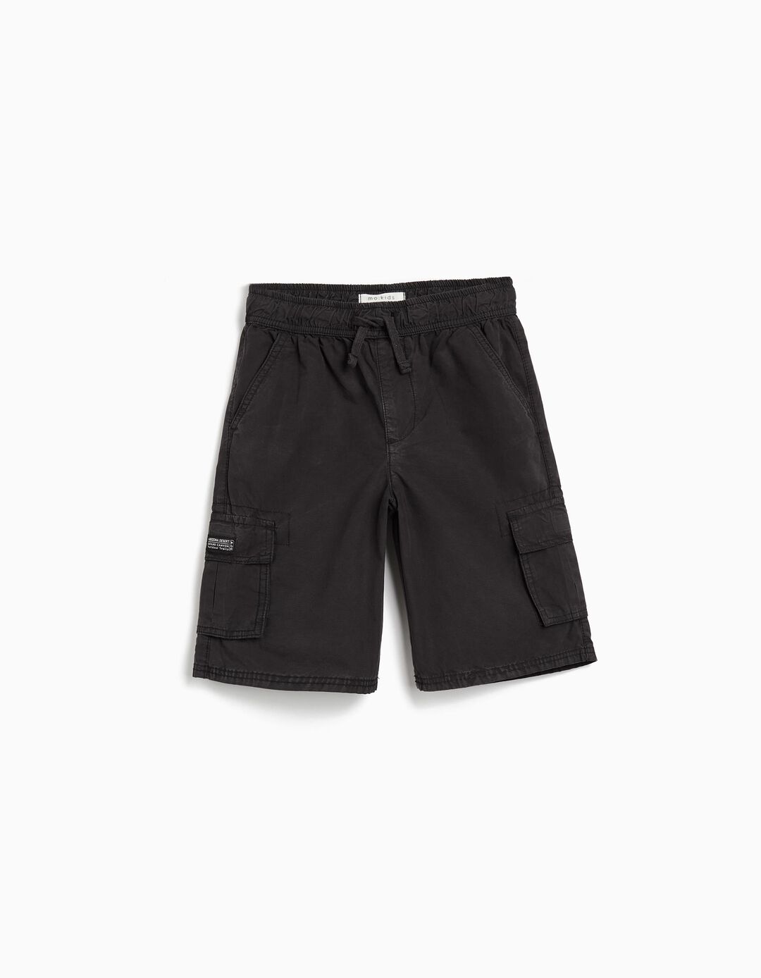 Calções Cargo, Menino, Preto