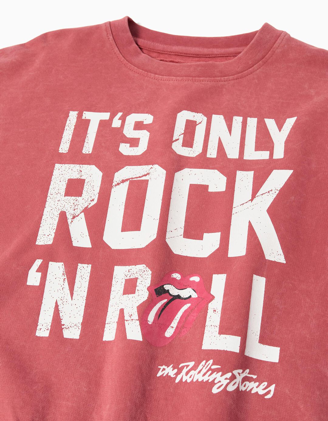 Sweatshirt de Felpa 'The Rolling Stones', Menina, Rosa Escuro 
