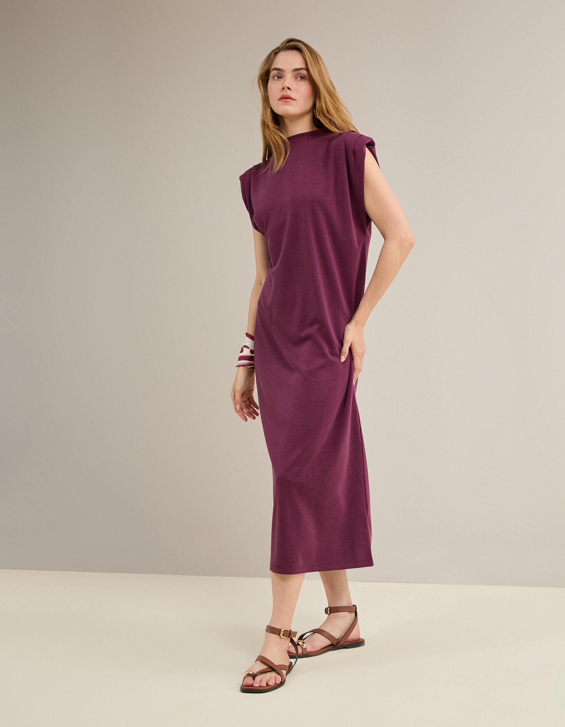 Comprar Online Vestido Comprido, Mulher, Vermelho Escuro