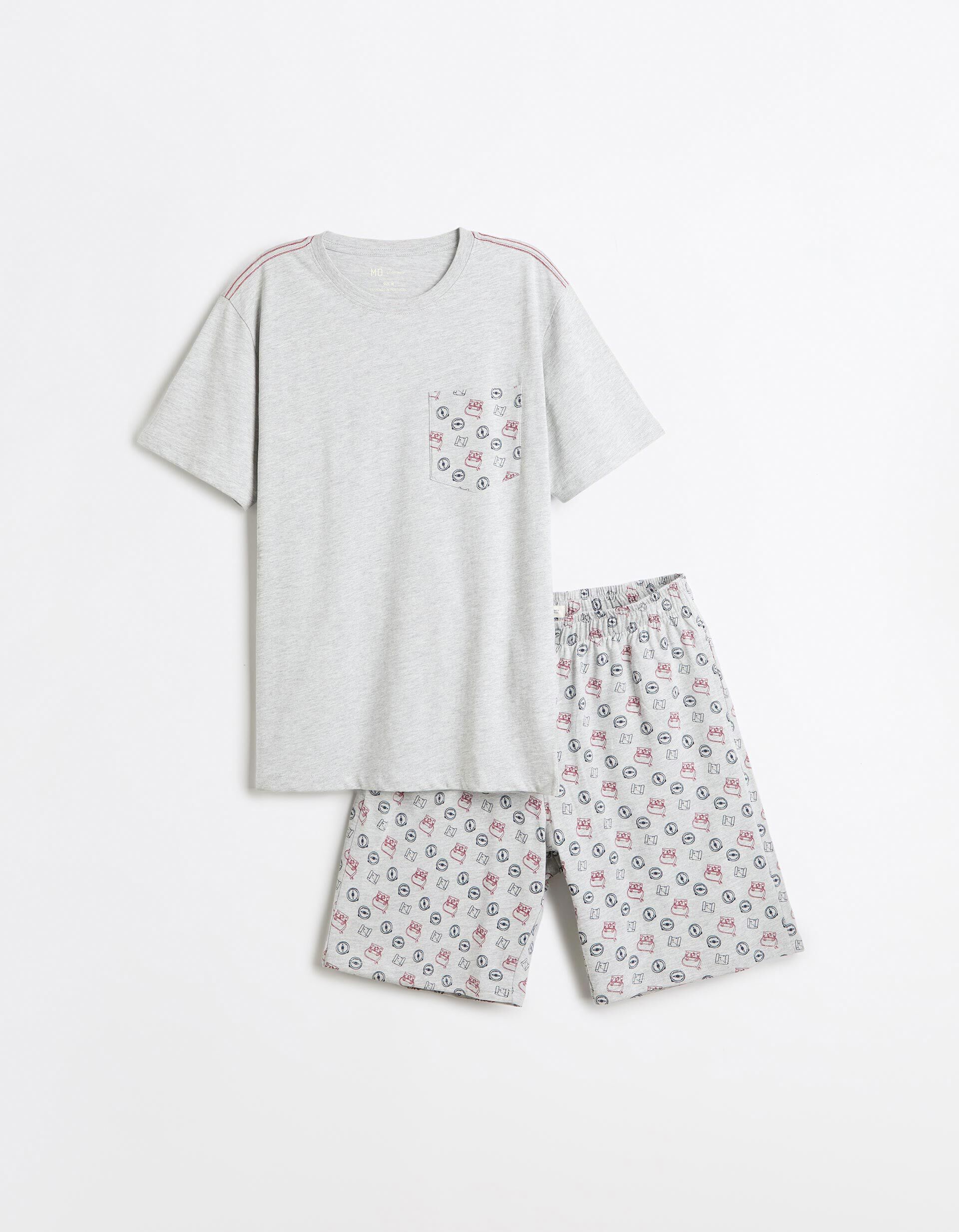 Comprar Online Pijama Jersey, Homem, Cinzento