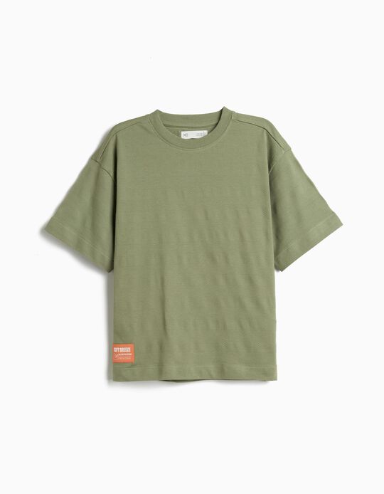 Comprar Online T-shirt Manga Curta, Menino, Verde Escuro