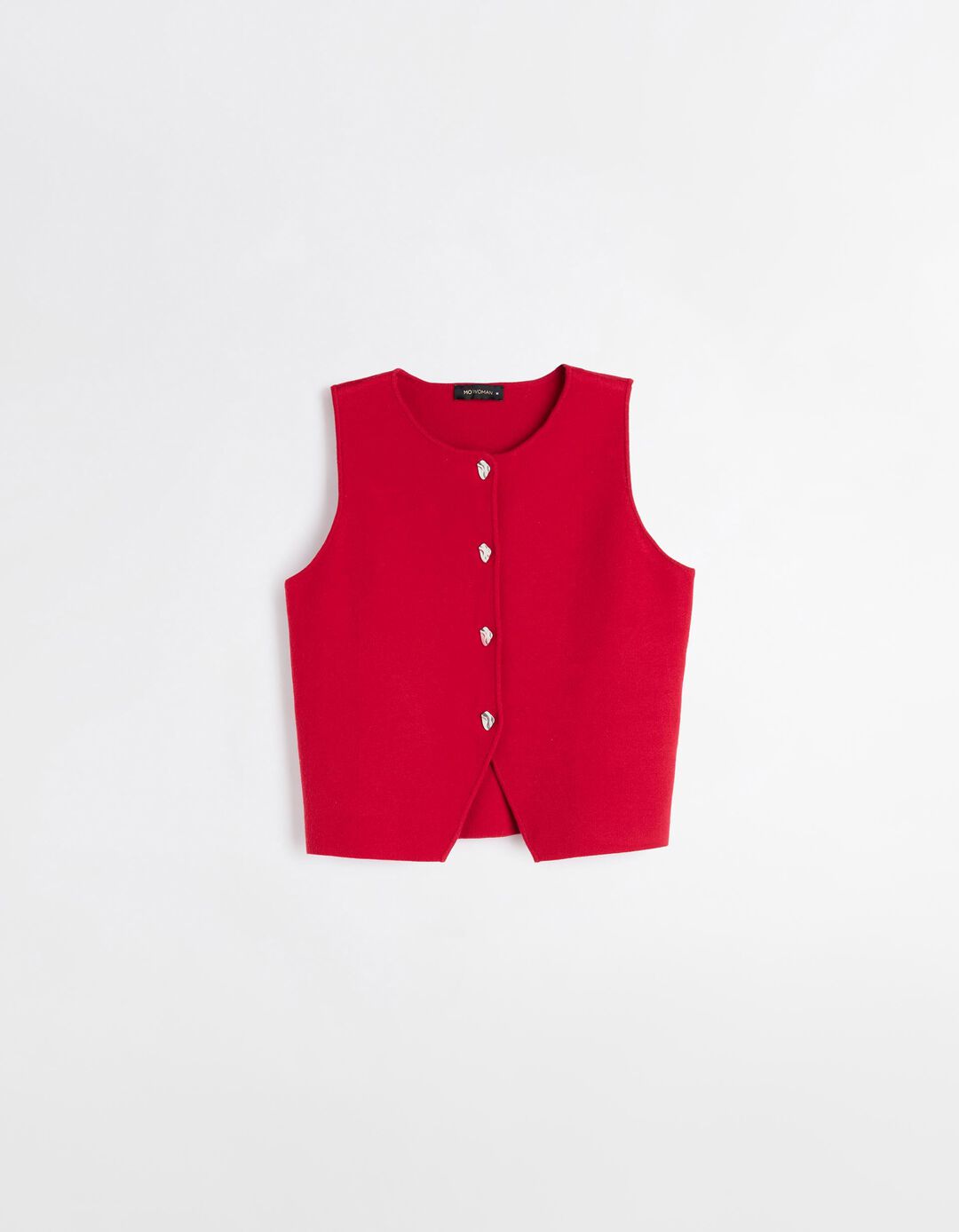 Colete de Malha, Mulher, Vermelho