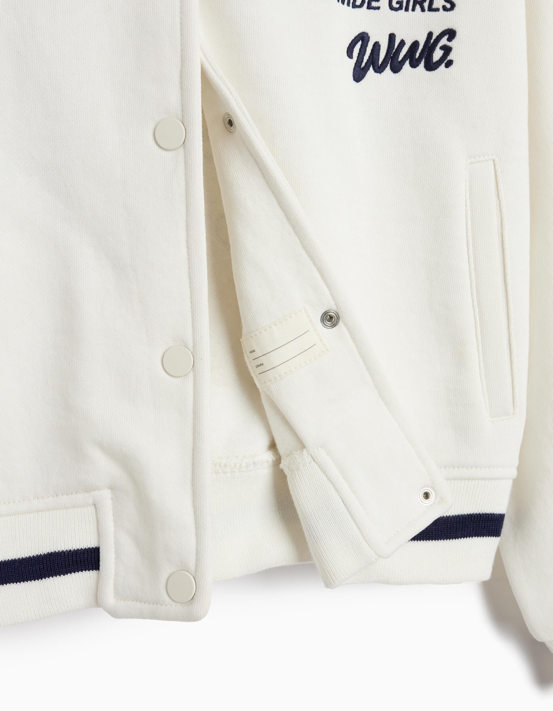 Comprar Online Bomber De Felpa, Menina, Branco