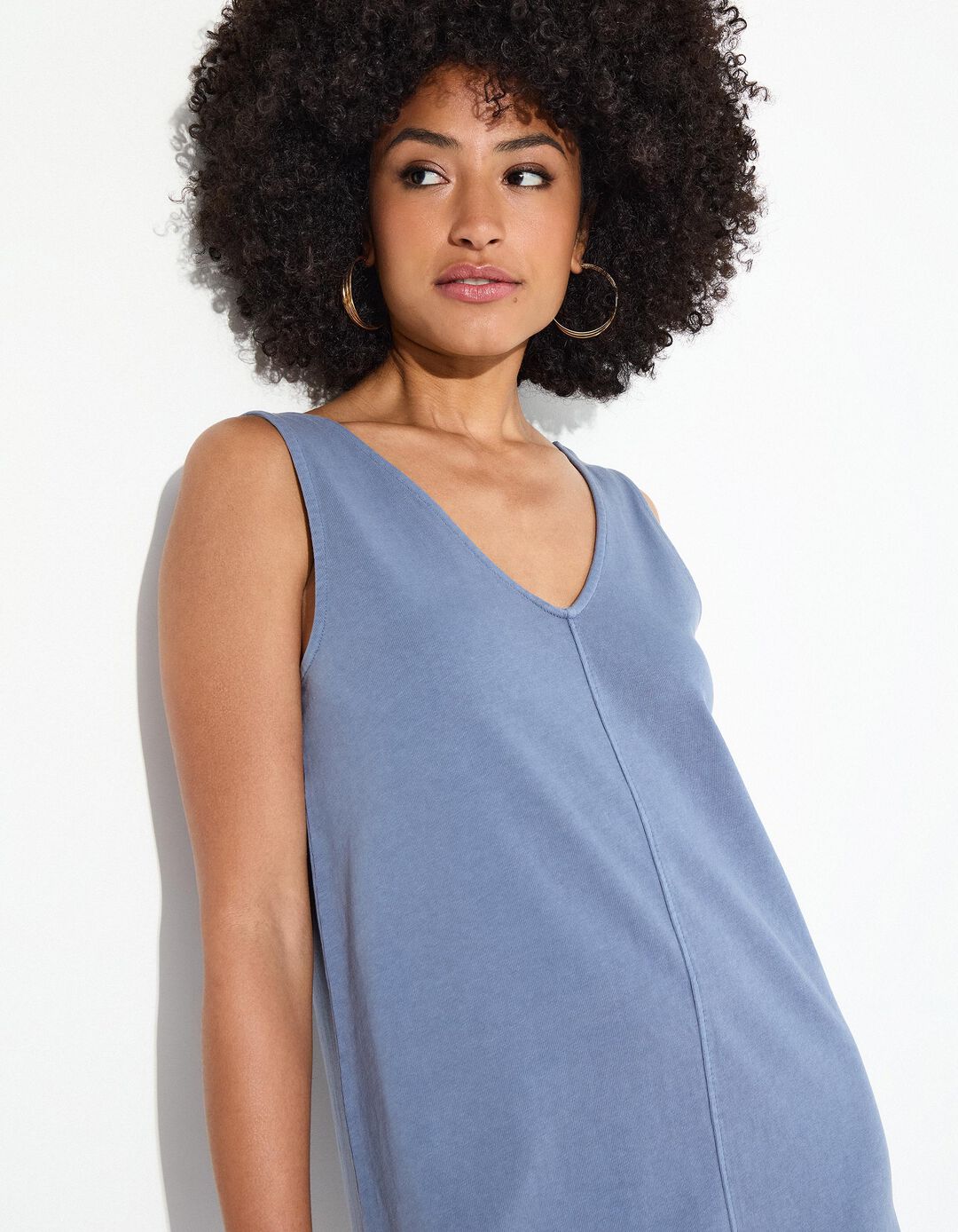 Vestido, Mulher, Azul