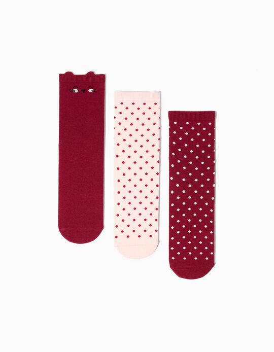 Comprar Online Pack 3 Pares de Meias Antiderrapantes, Menina, Multicolor