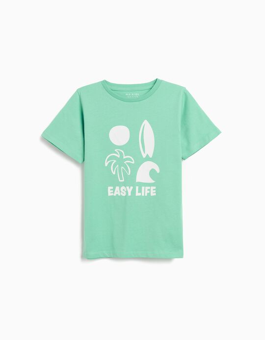 Comprar Online T-shirt Print, Menino, Verde Claro