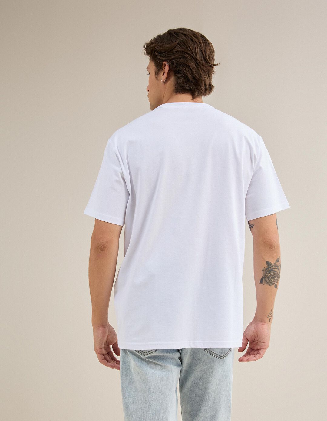 T-shirt Jersey, Homem, Branco