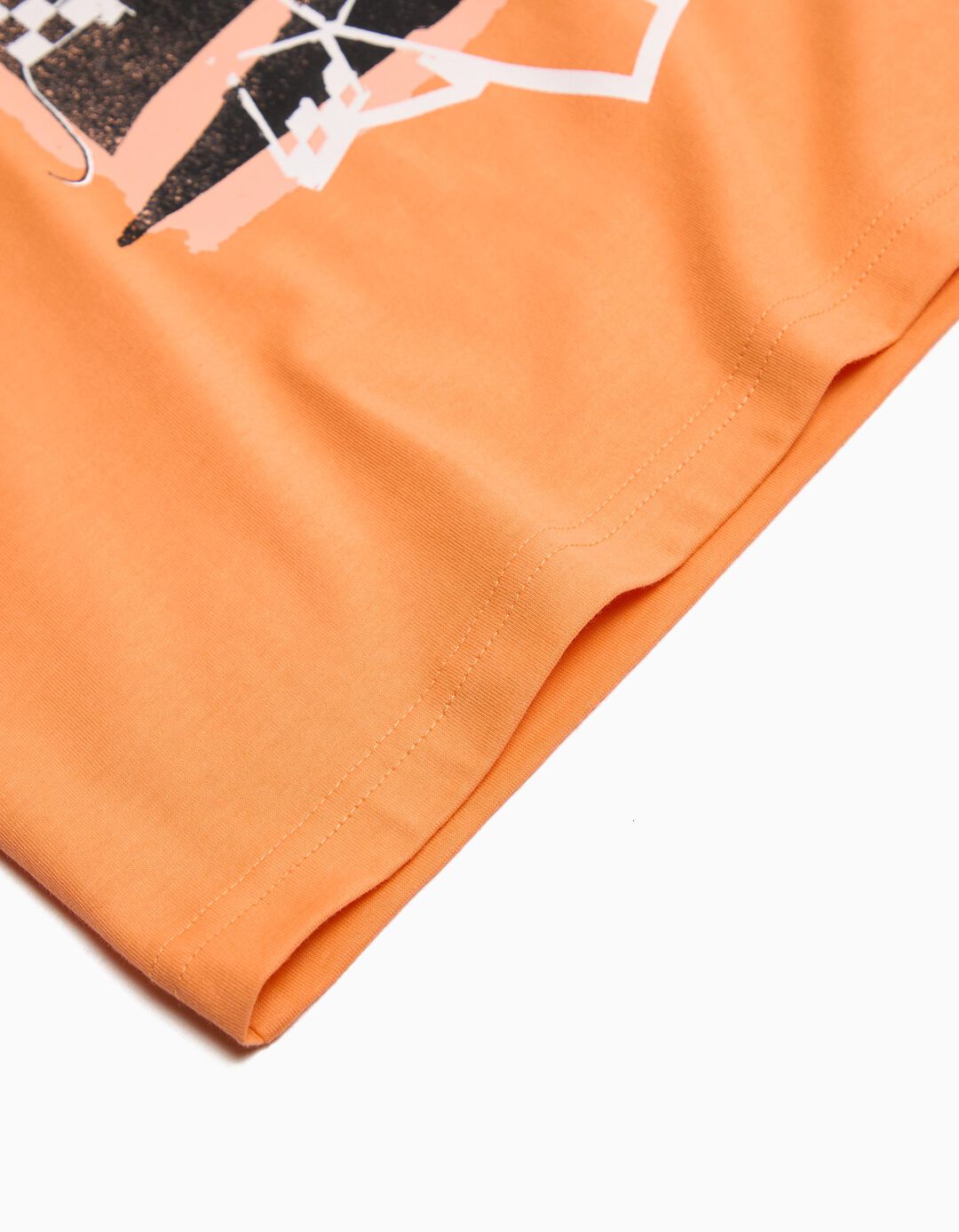 T-shirt Estampado 'Minecraft', Menino, Laranja