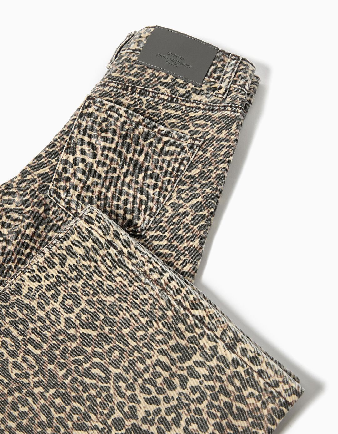 Calças Wide Leg de Animal Print, Menina, Castanho