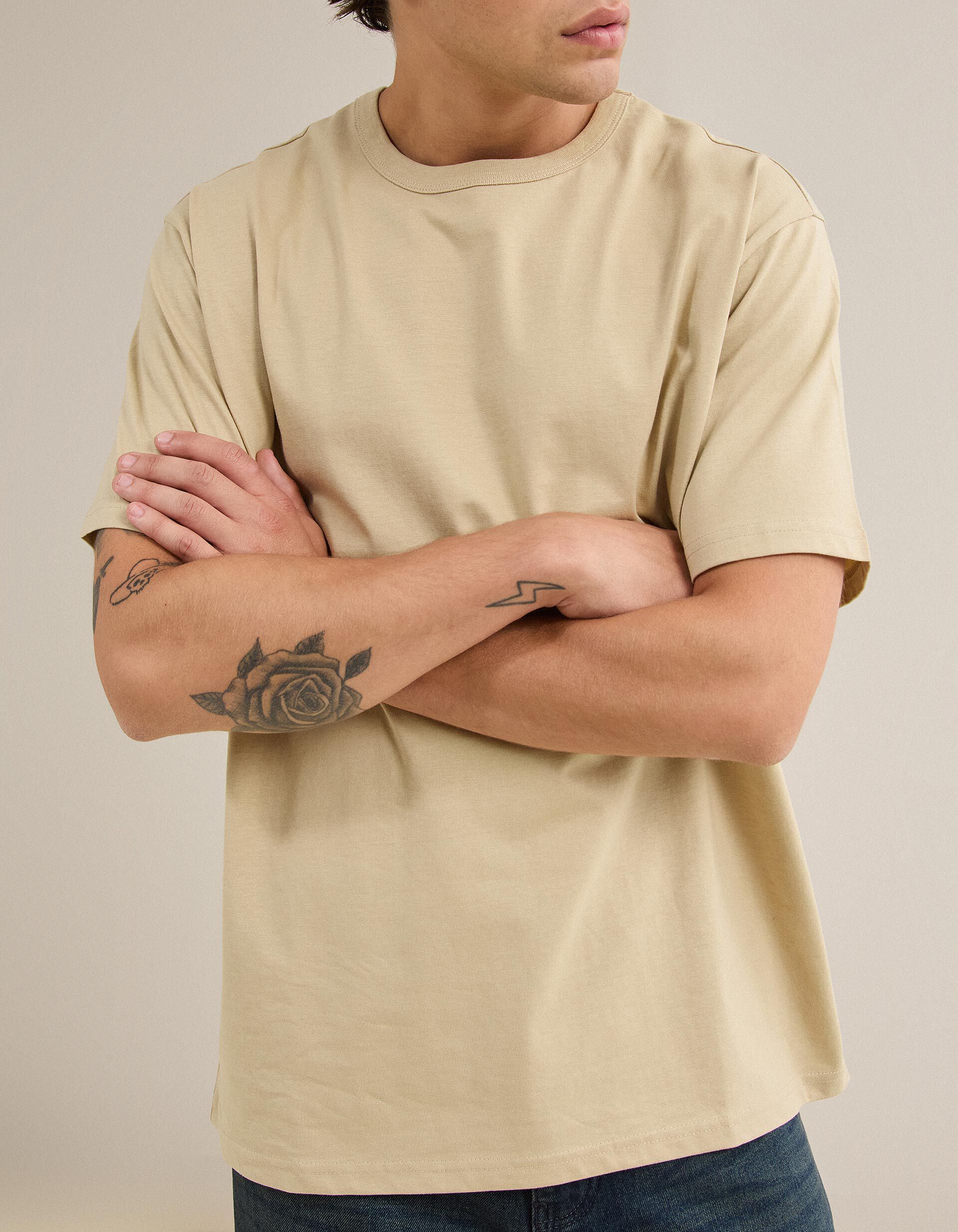Comprar Online T-shirt Jersey, Homem, Amarelo Claro