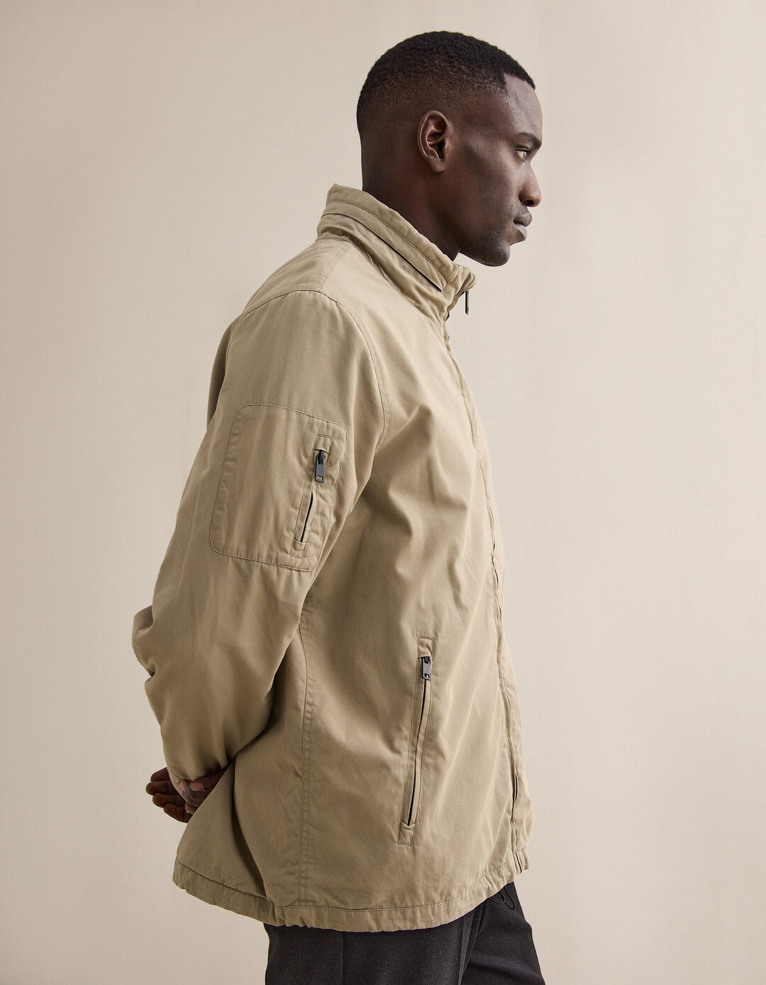 Casaco, Homem, Bege Escuro