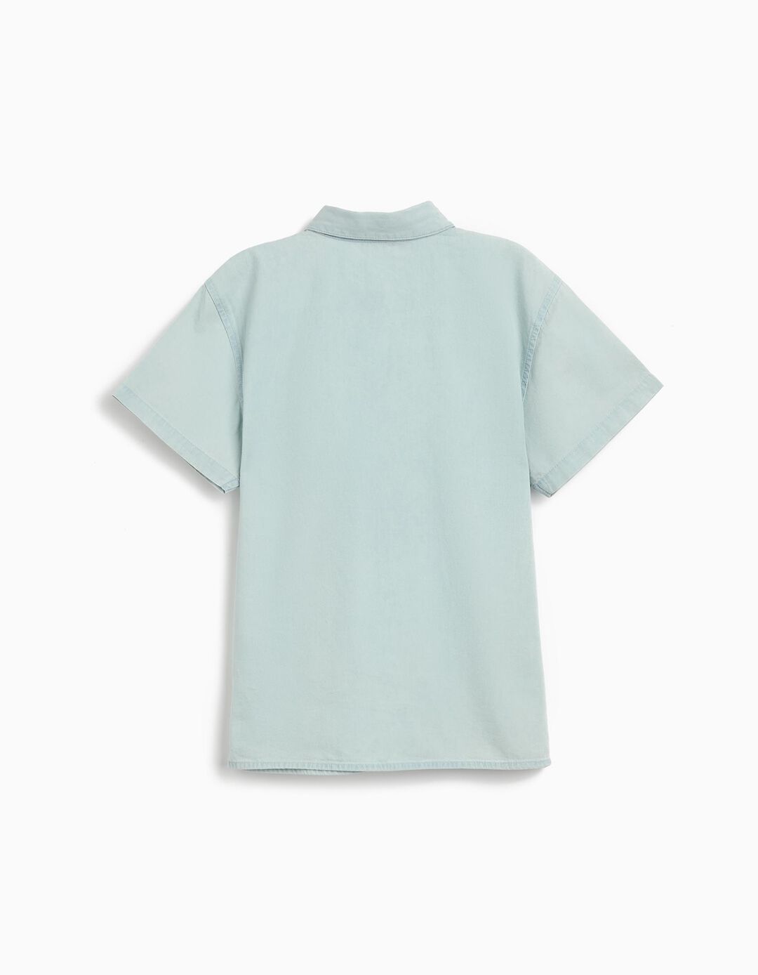 Camisa de Ganga, Menino, Azul Claro