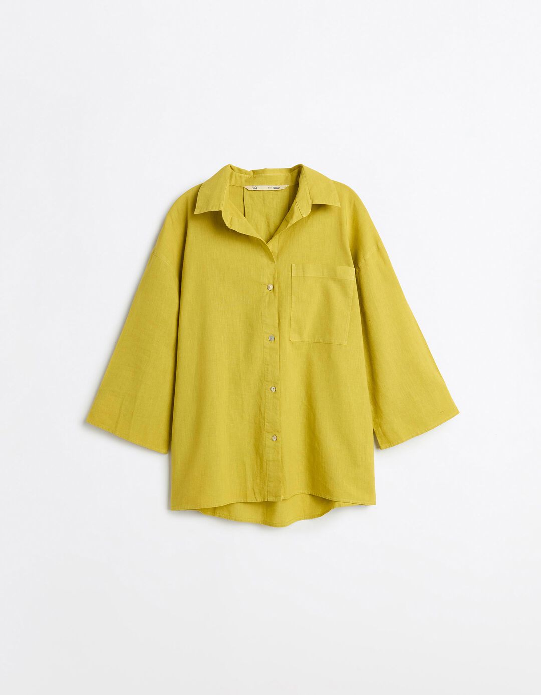 Blusa com Linho, Mulher, Amarelo