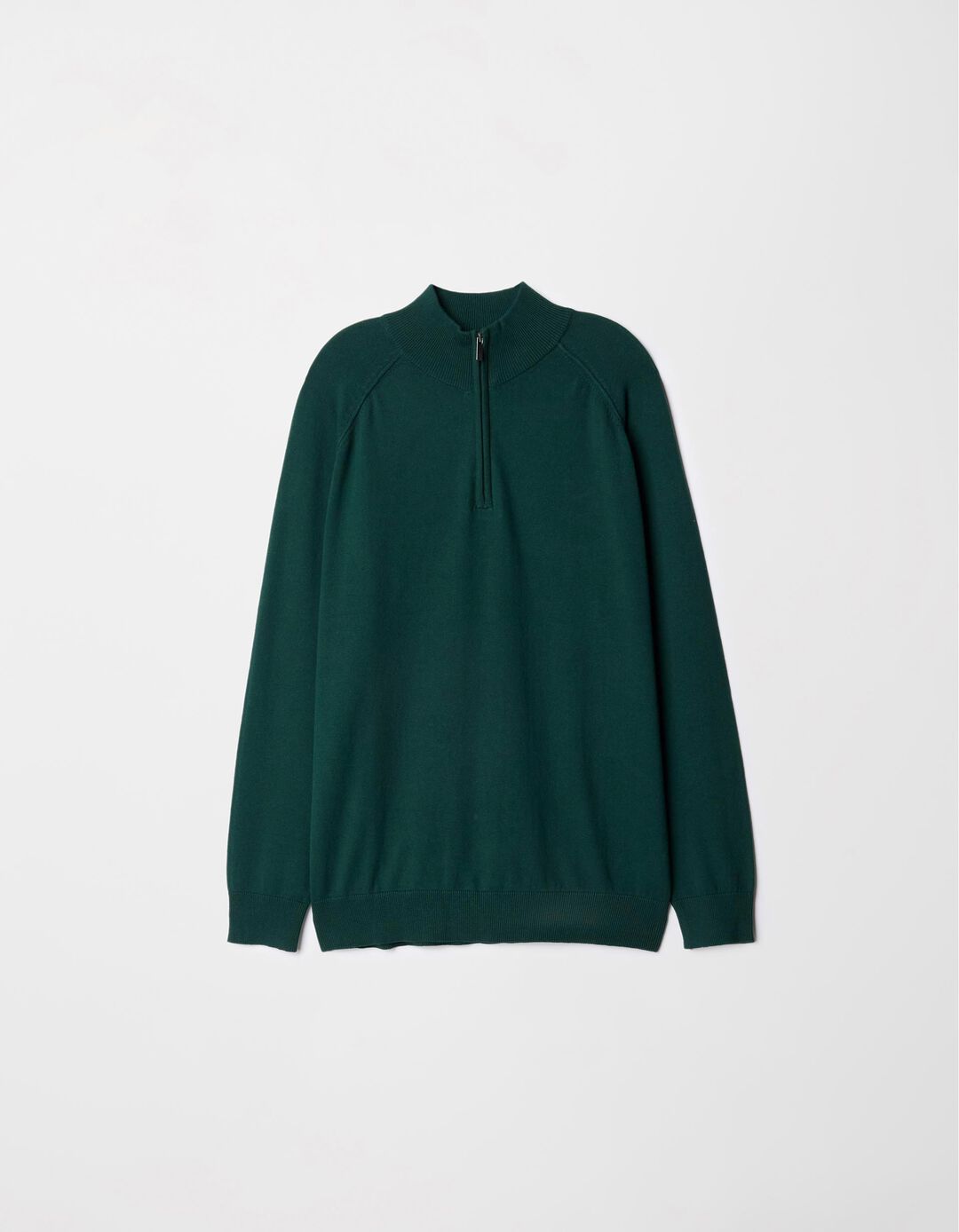 Camisola de Malha Fecho de Correr, Homem, Verde Escuro