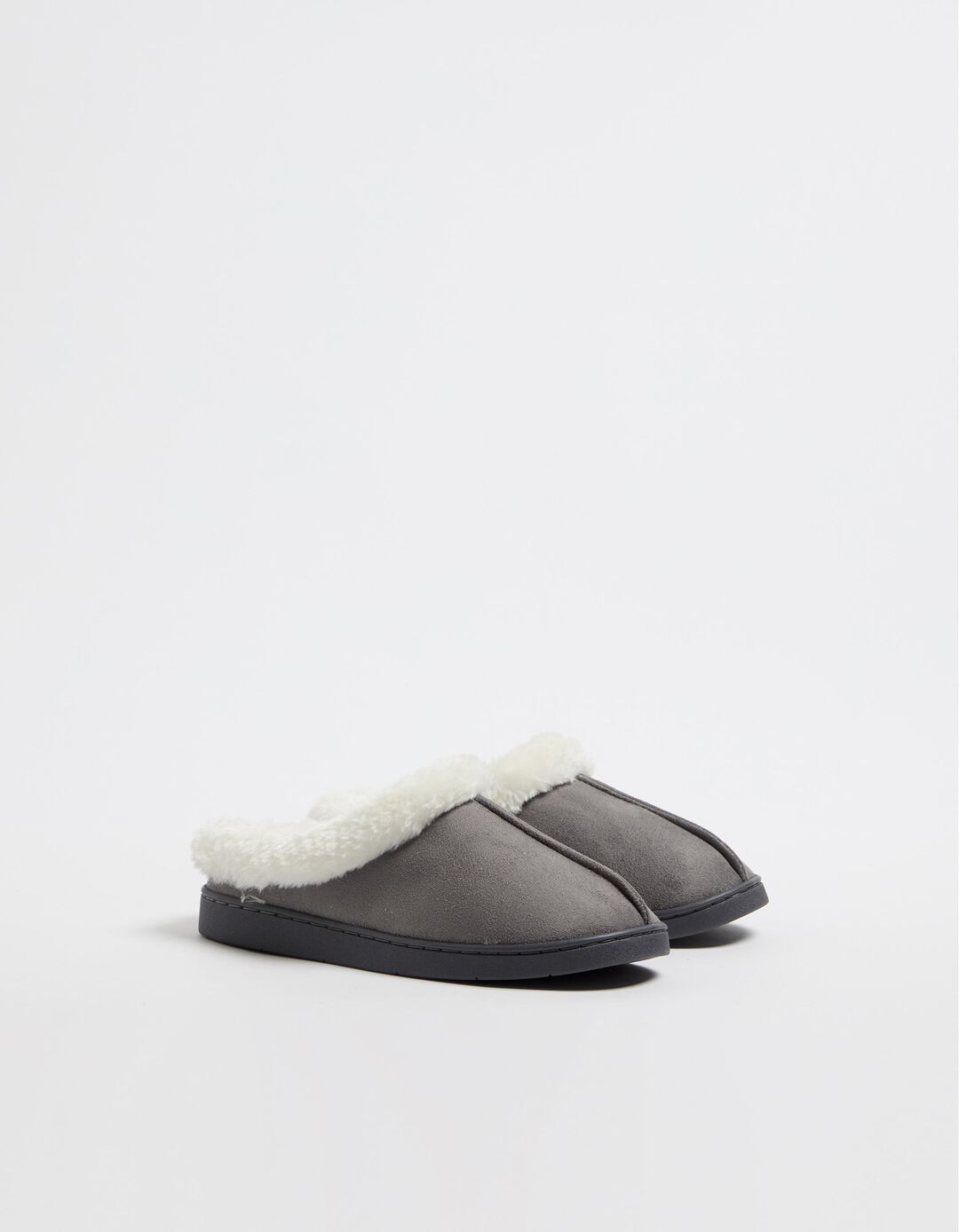 Chinelos Interior Sherpa, Mulher, Cinzento