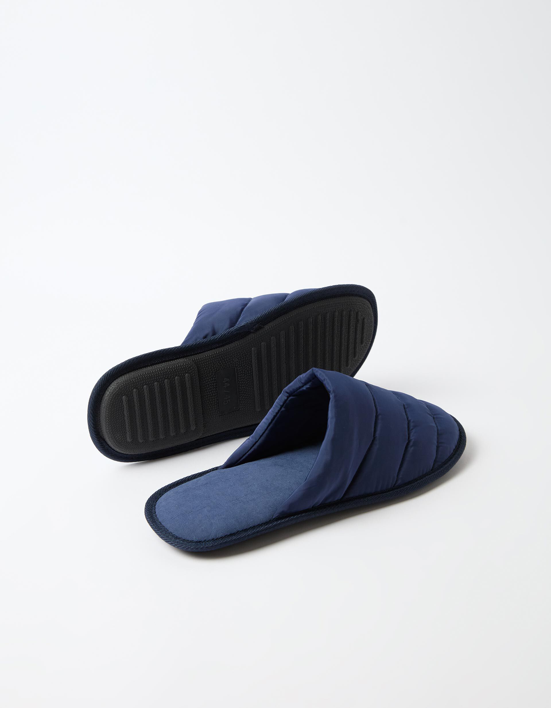 Comprar Online Chinelos De Quarto Acolchoados, Homem, Azul Escuro