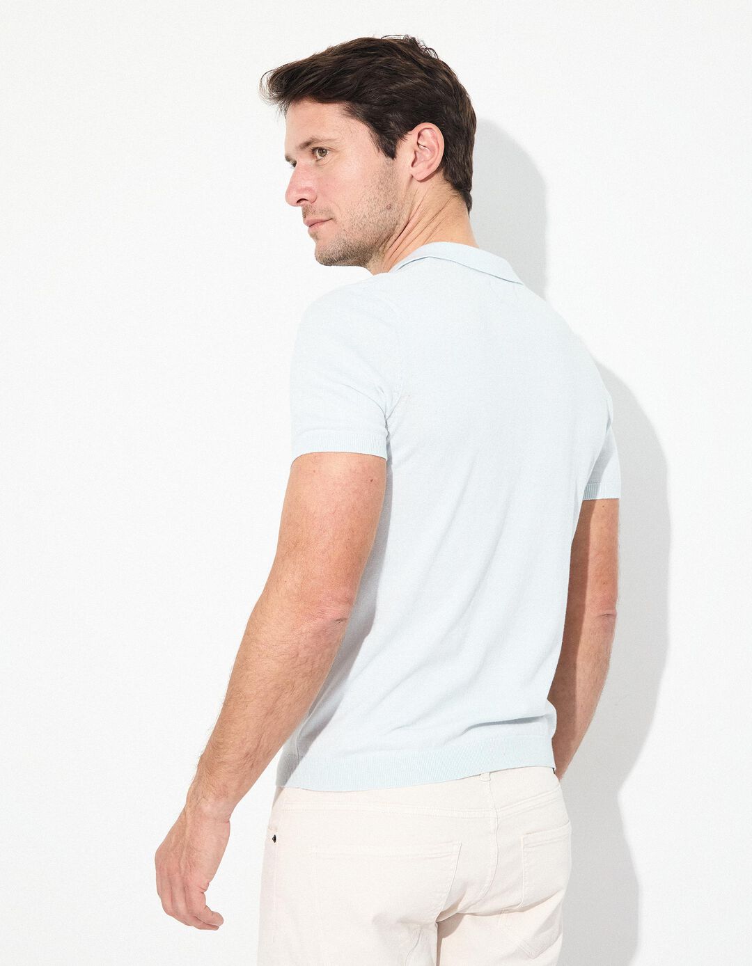 Polo, Homem, Azul Claro 