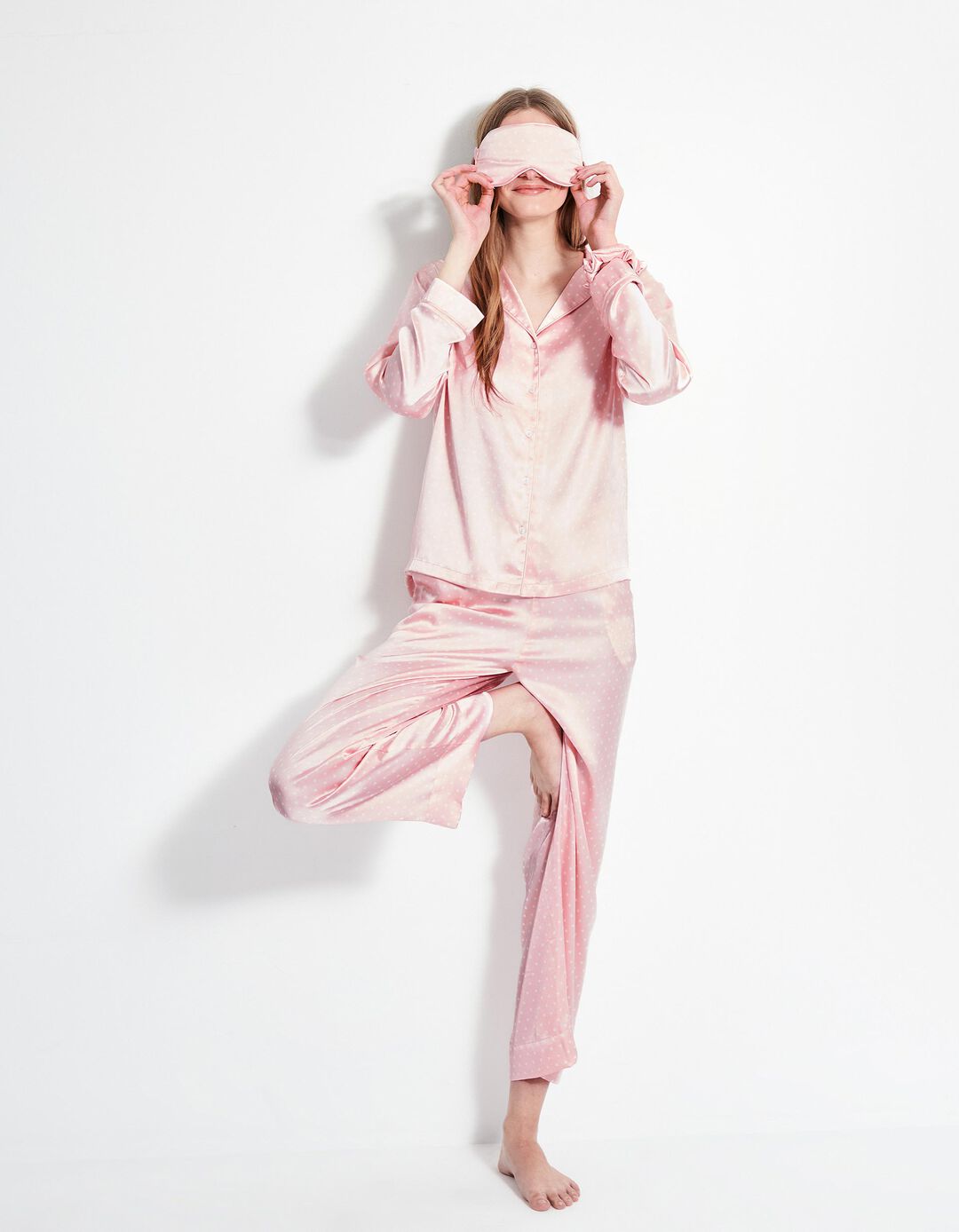 Pijama Acetinado 'Dia dos Namorados', Mulher, Rosa Claro