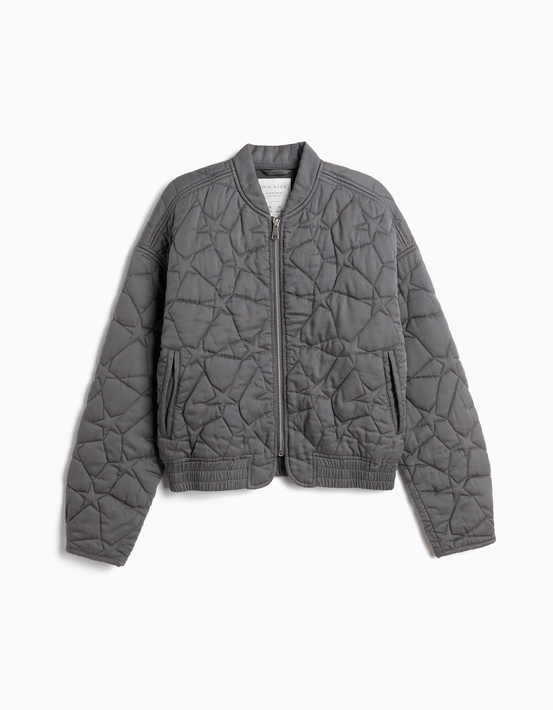 Comprar Online Blus&atilde;o Bomber, Menina, Cinzento Escuro