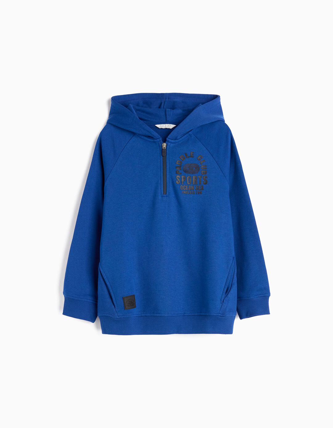 Sweatshirt Capuz, Menino, Azul Escuro