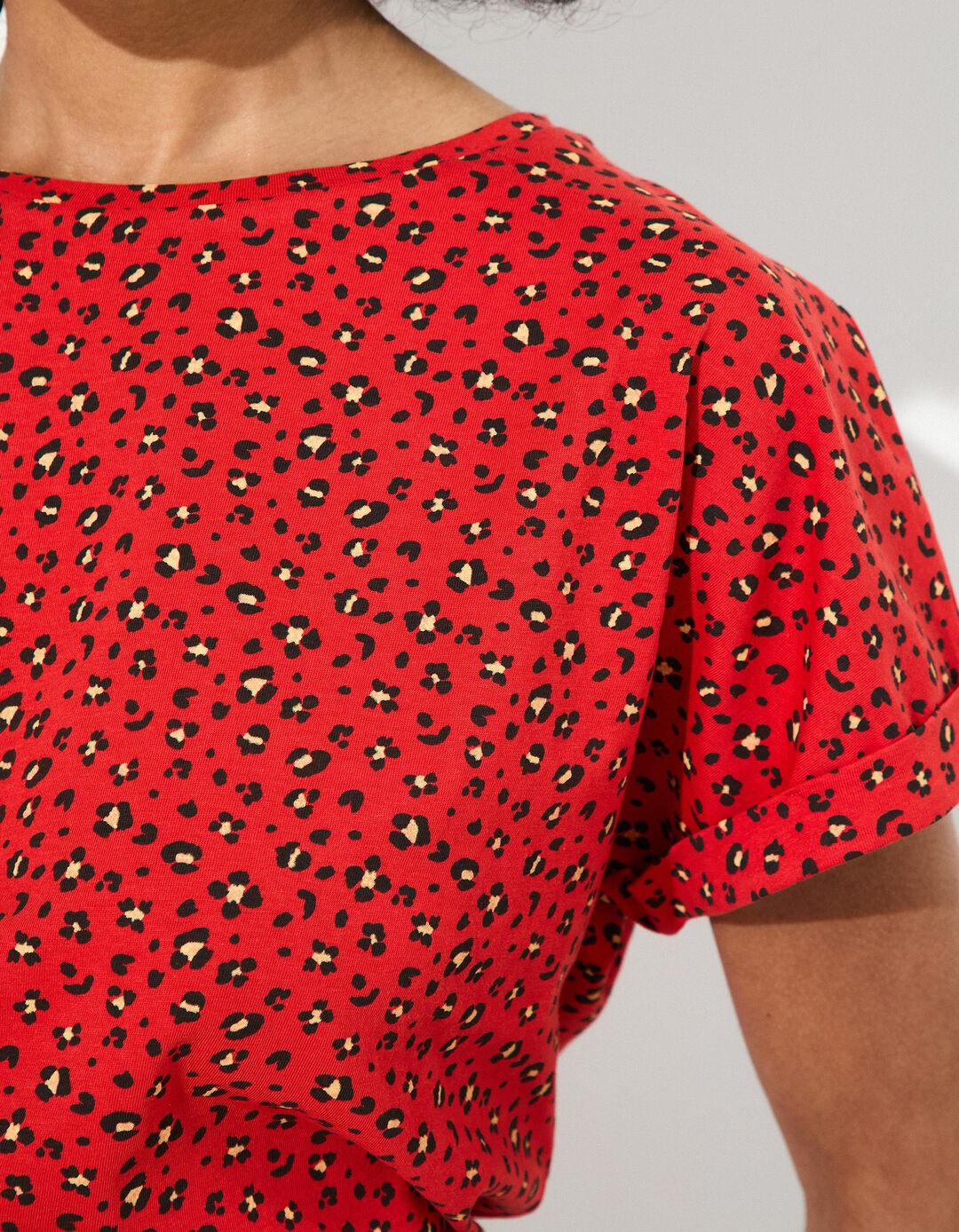 T-shirt, Mulher, Vermelho Claro 