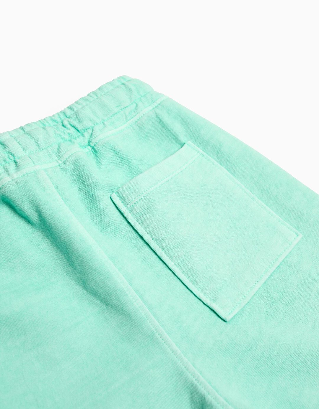 Calções Fleece, Menino, Verde Claro