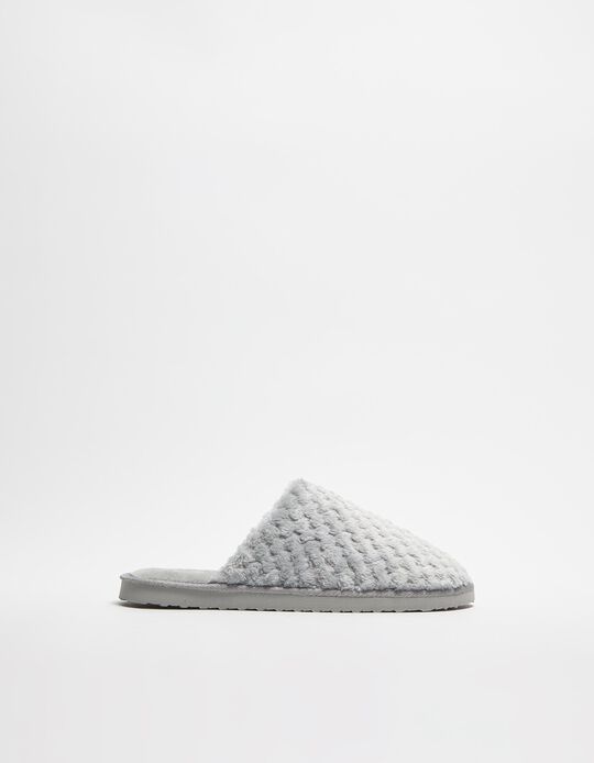 Comprar Online Chinelos de Quarto Feitio, Mulher, Cinzento