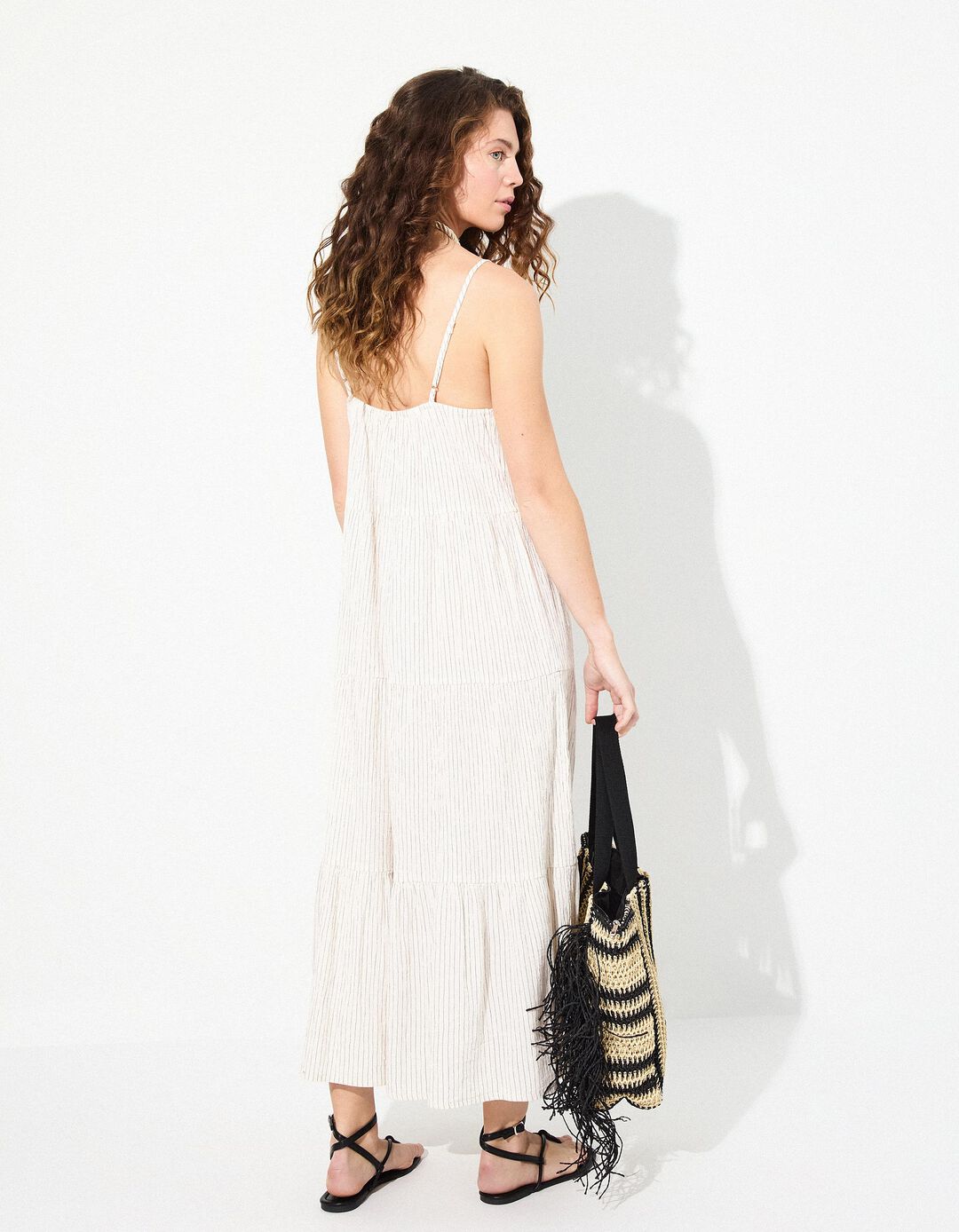 Vestido com Botões, Mulher, Branco