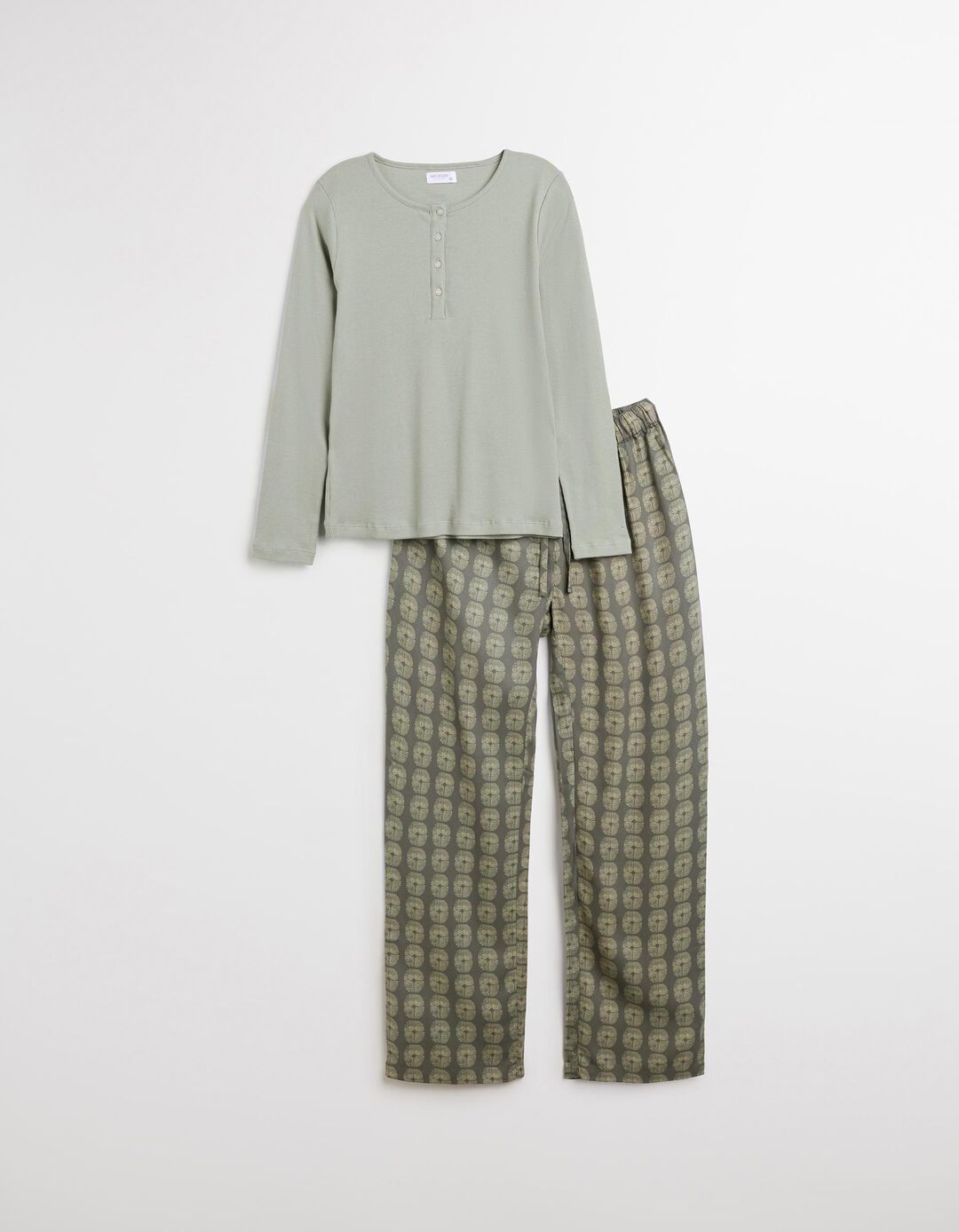 Pijama Jersey, Mulher, Cinzento Claro 