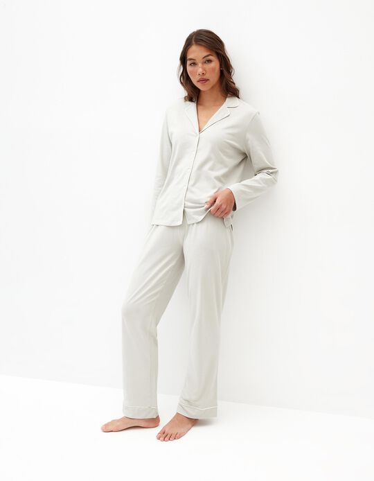 Comprar Online Pijama Jersey, Mulher, Cinzento