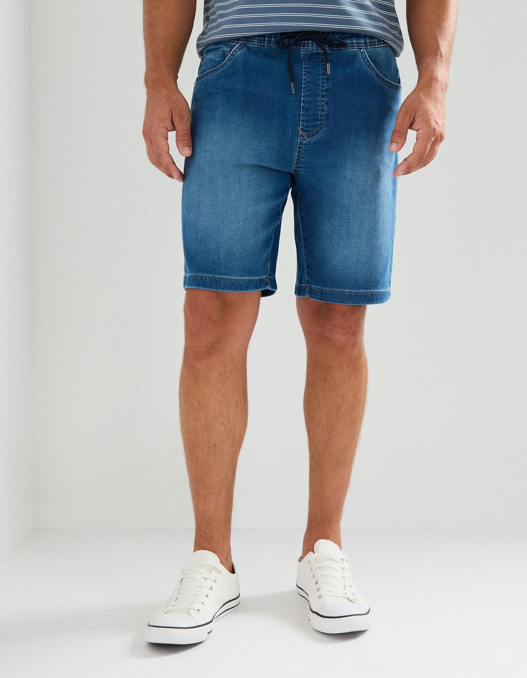 Calções de Ganga, Homem, Azul