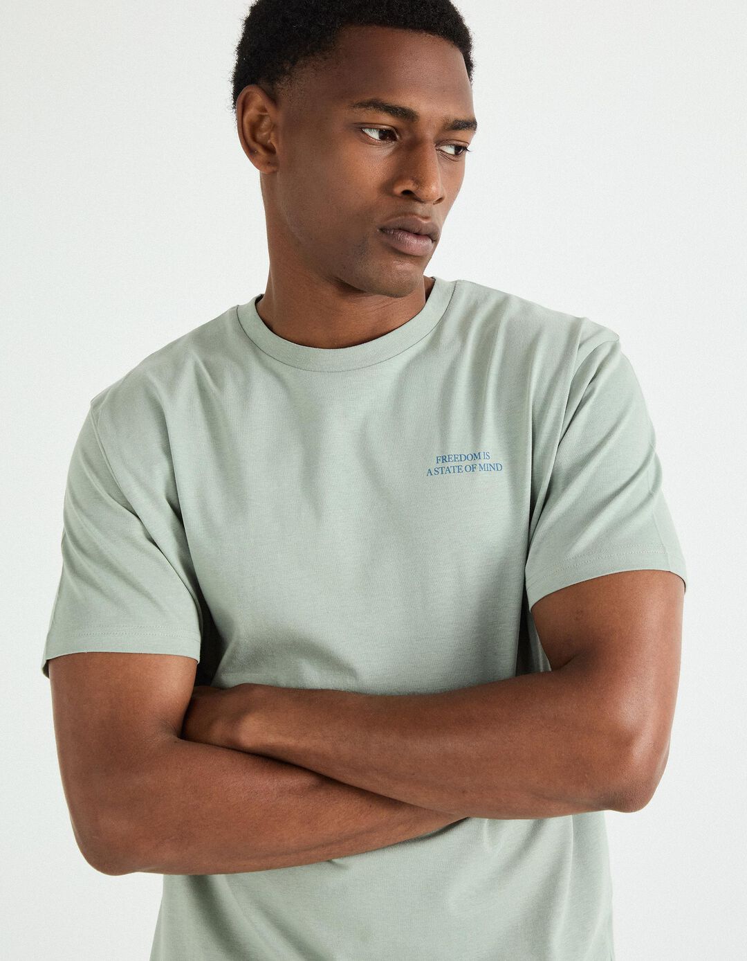 T-shirt Print, Homem, Verde