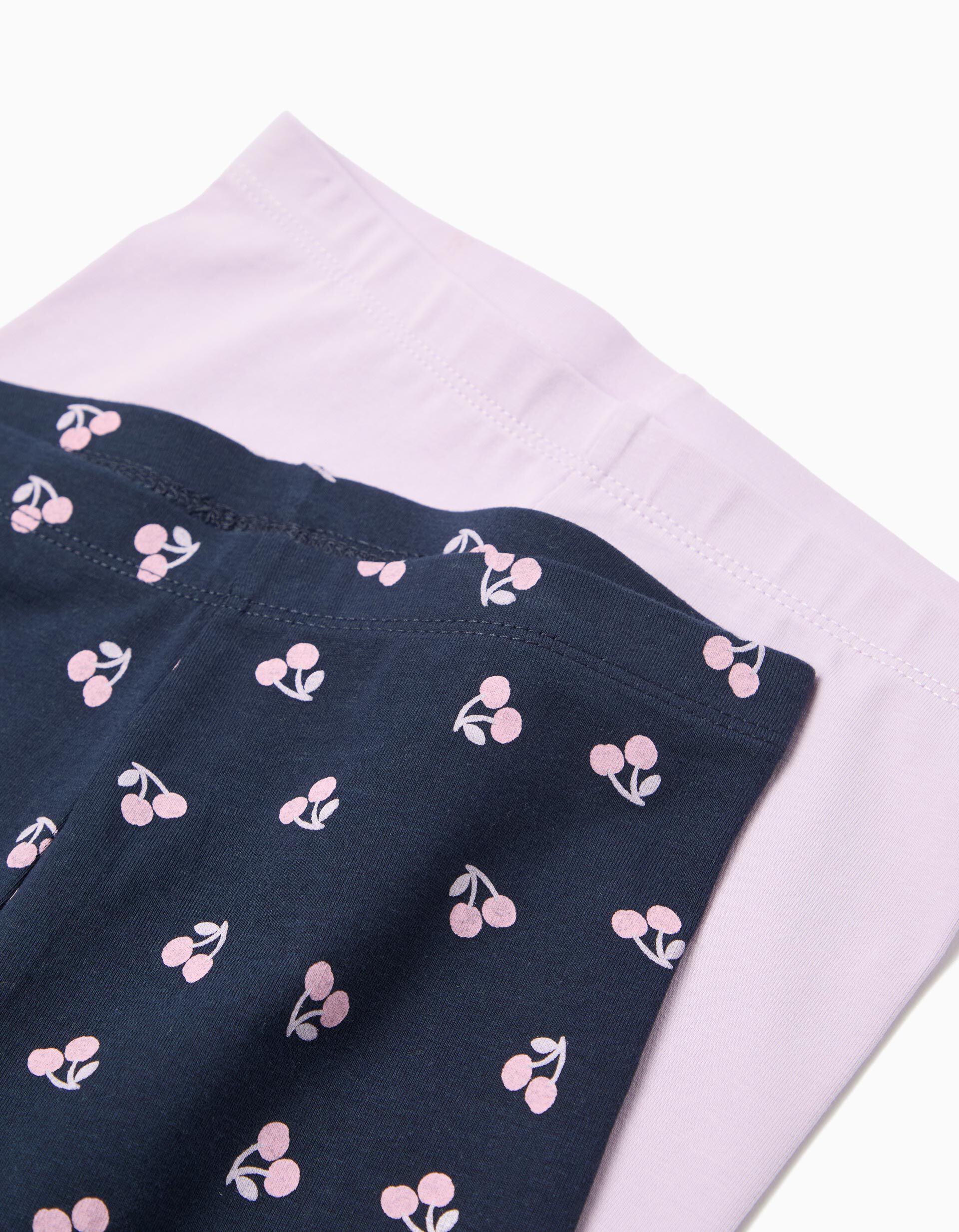 Comprar Online Pack 2 Leggings, Menina, Azul Escuro