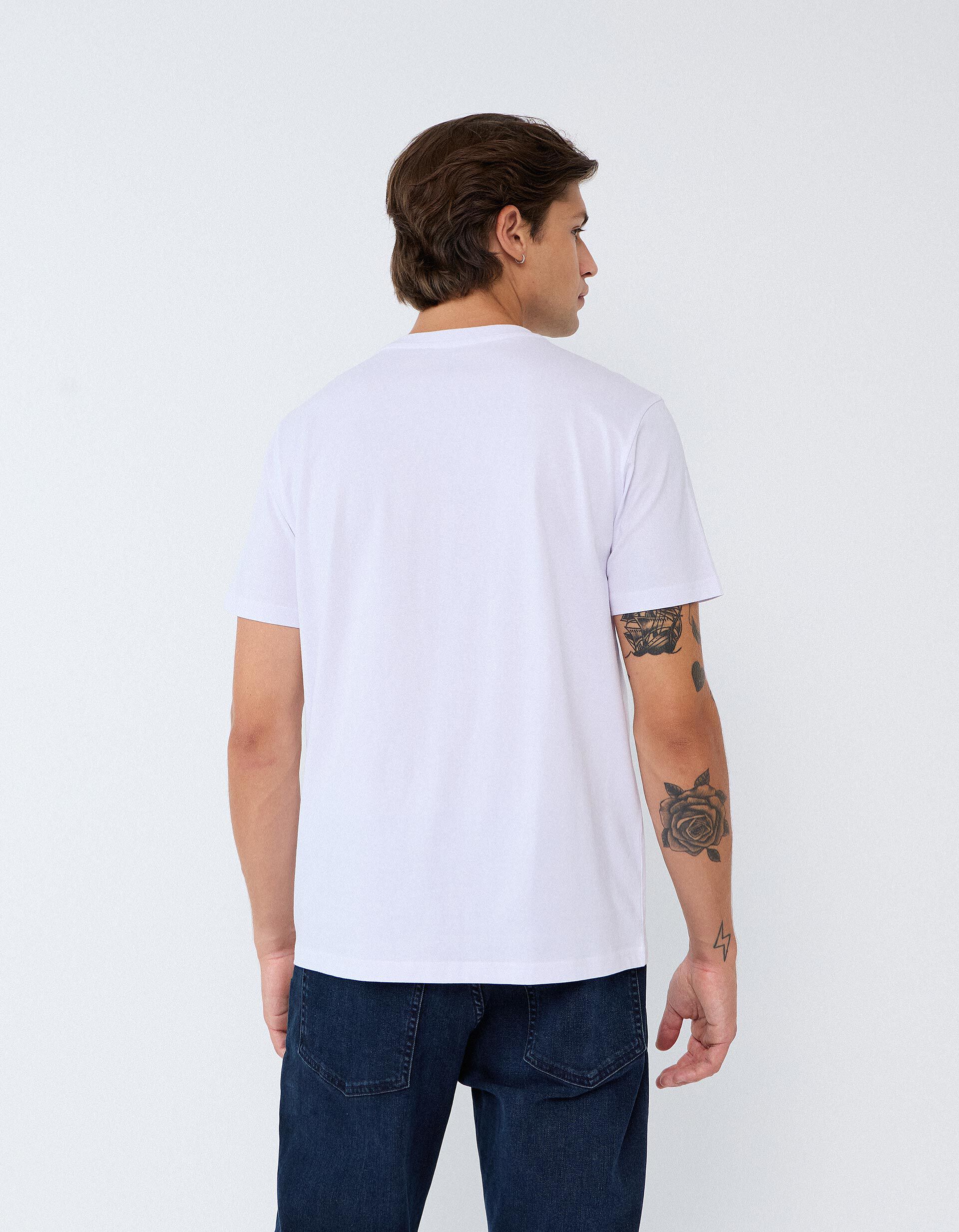 Comprar Online T-shirt Jersey Estampada, Homem, Branco