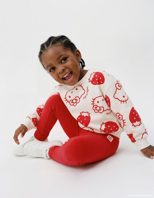 Comprar Online Conjunto Sweatshirt e Leggings 'Hello Kitty', Menina, Vermelho