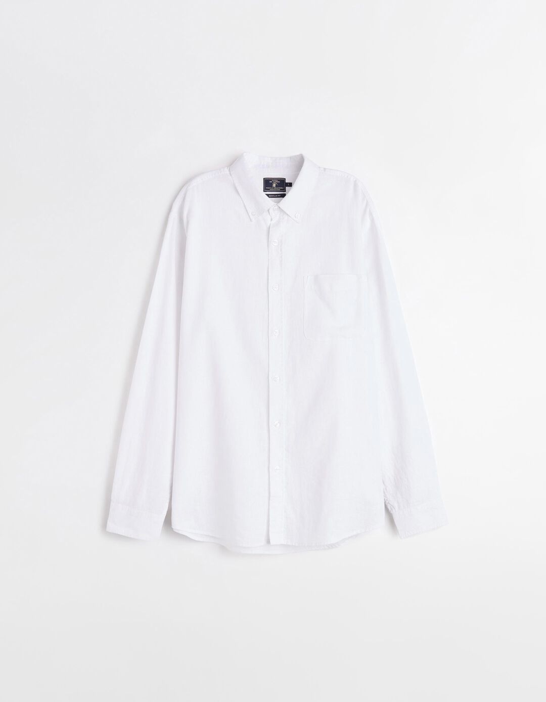 Camisa com Linho, Homem, Branco 