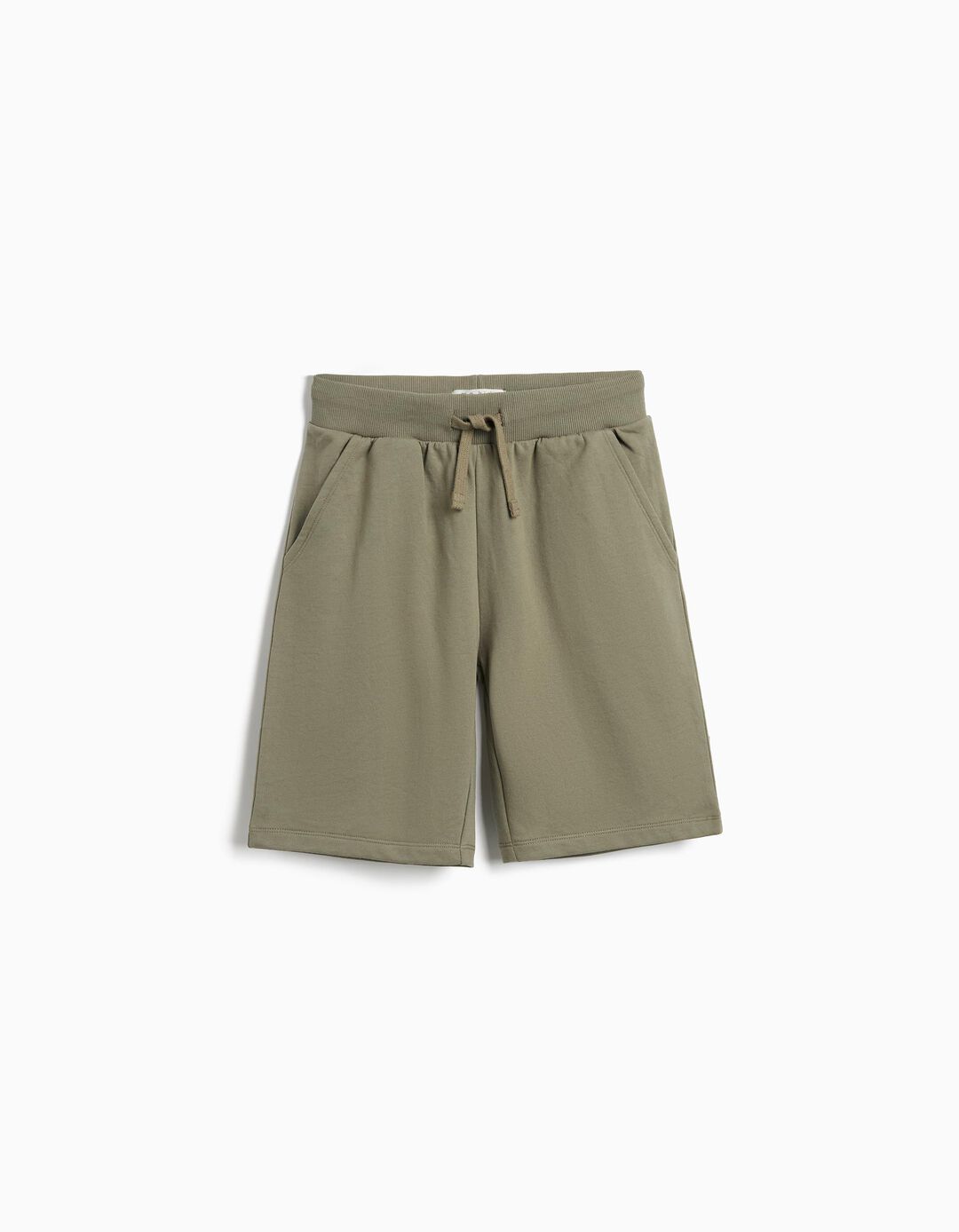 Calções Fleece, Menino, Verde Escuro