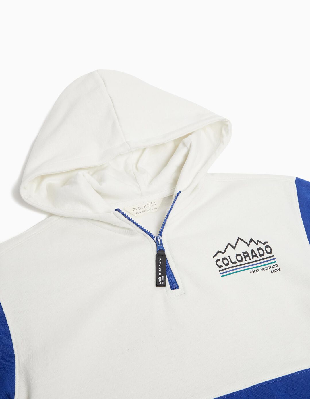 Sweatshirt Capuz Bolso, Menino, Azul