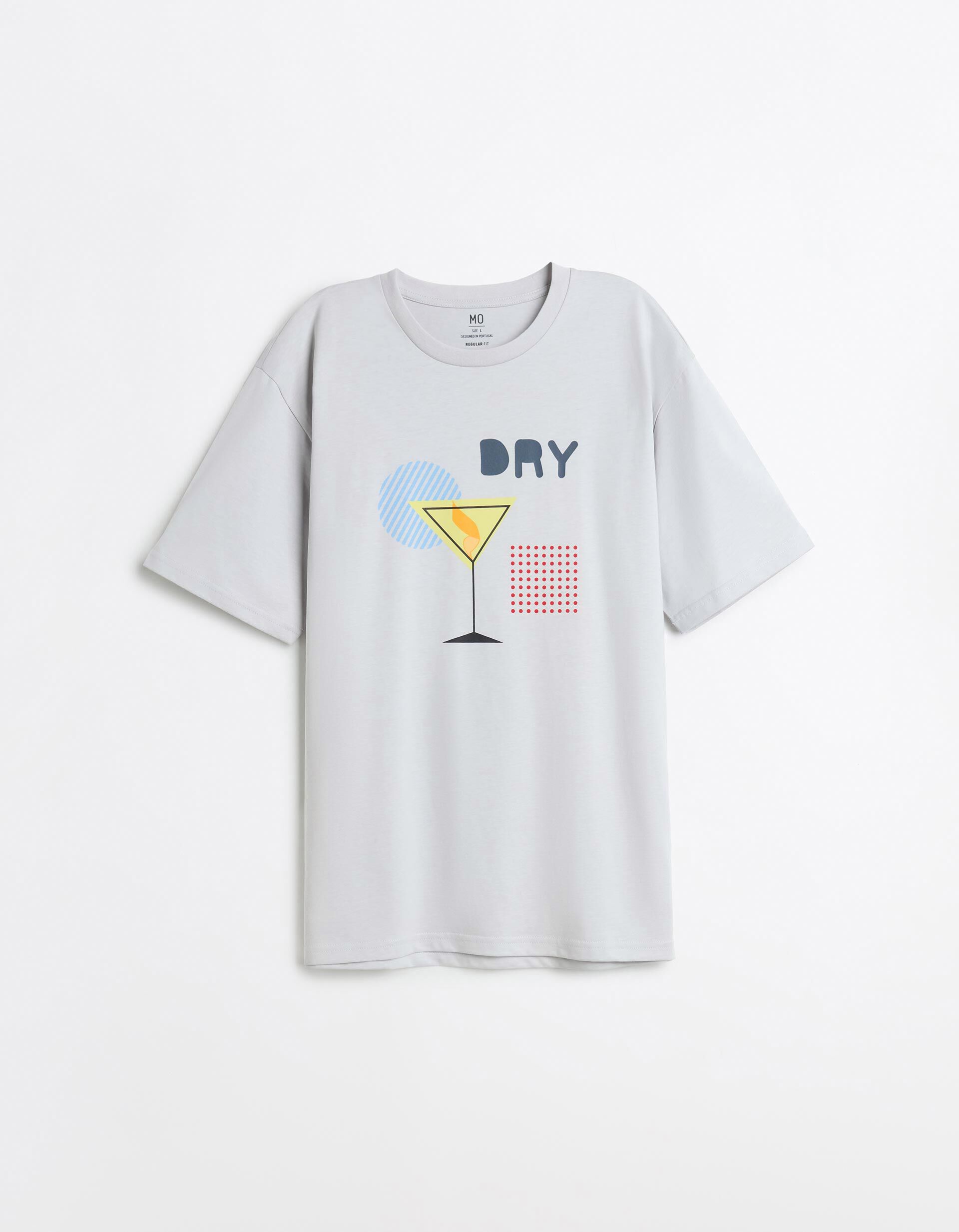 Comprar Online T-shirt Jersey Estampada, Homem, Azul