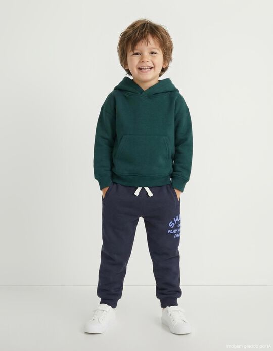 Comprar Online Sweatshirt com Capuz, Menino, Verde Escuro