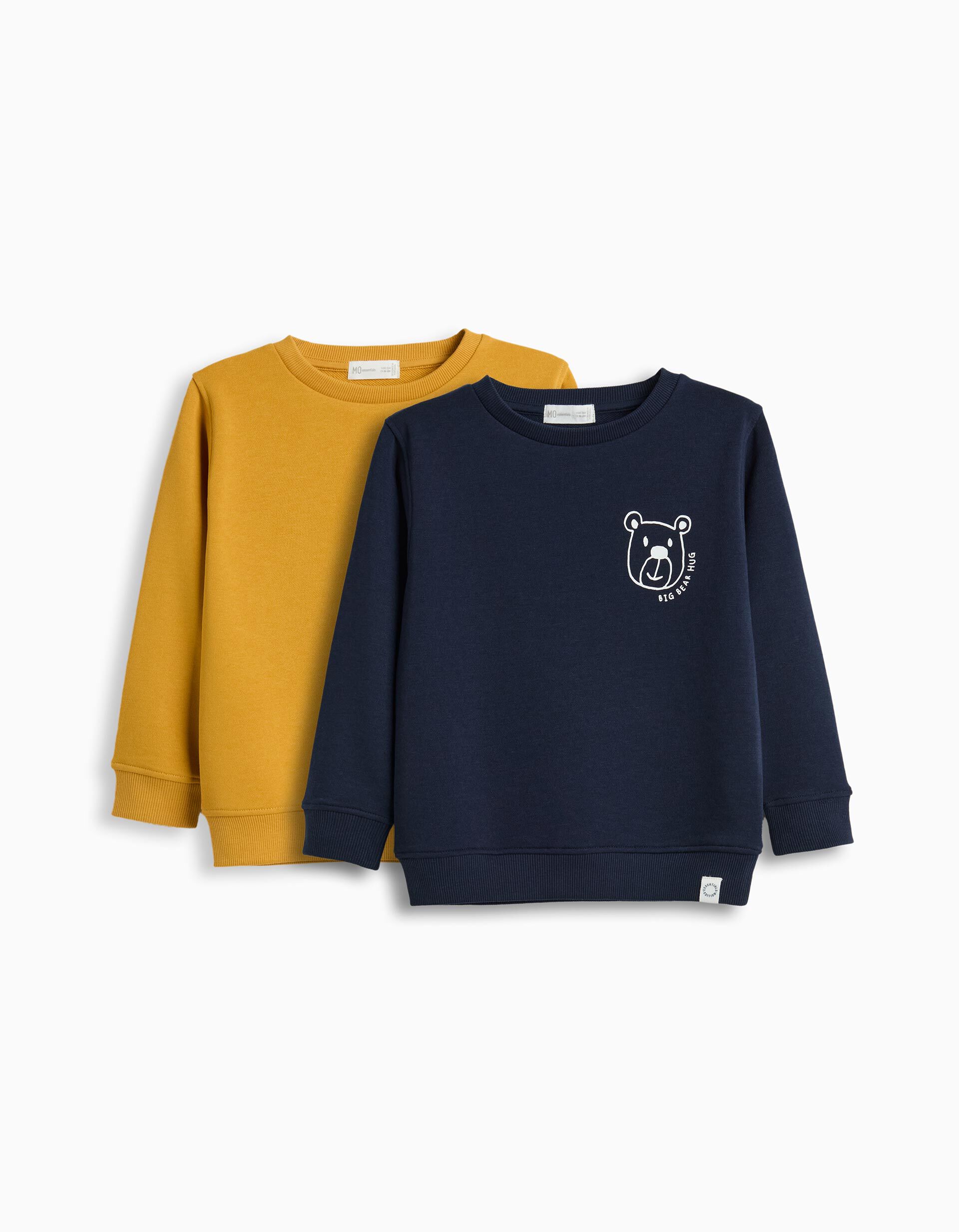 Comprar Online Pack 2 Sweatshirts De Felpa, Menino, Azul Escuro