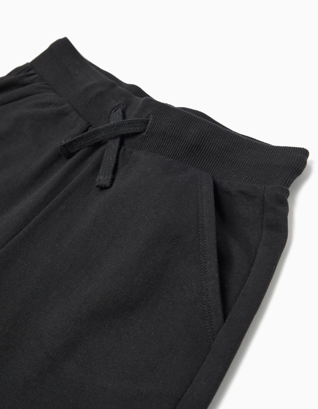 Cal&ccedil;&otilde;es Fleece, Menino, Preto