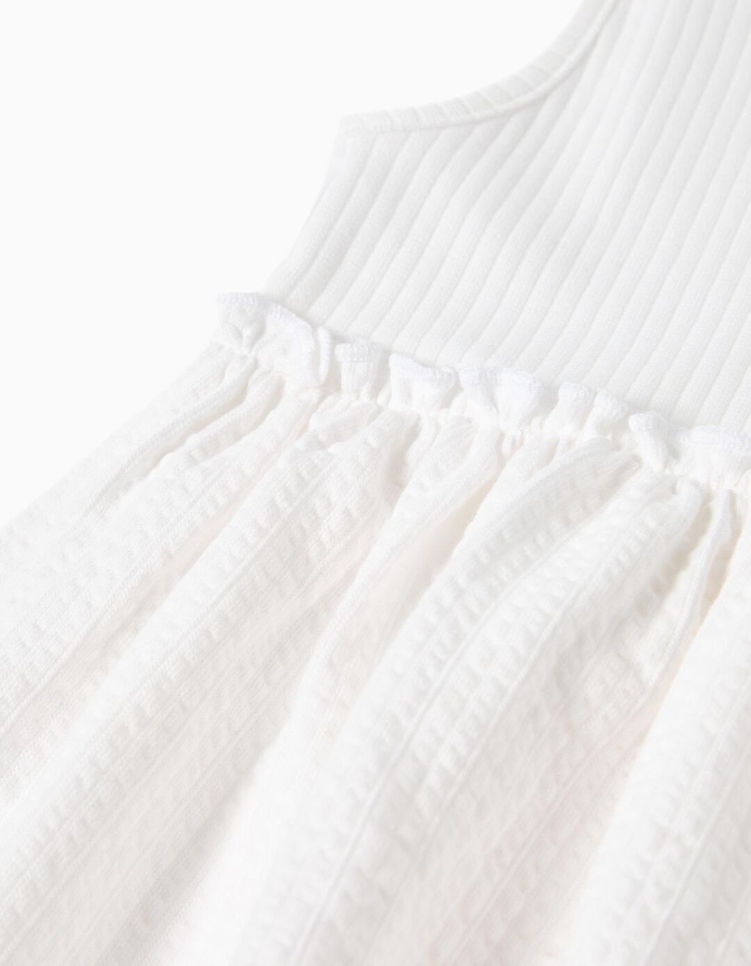 Vestido, Menina, Branco 