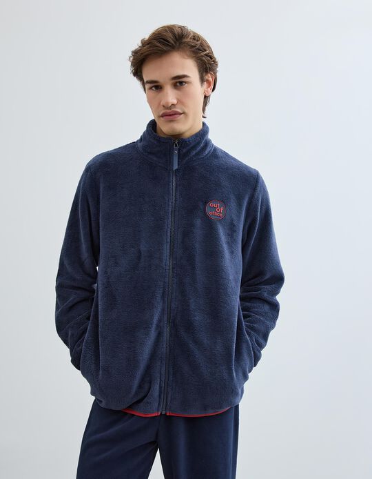 Comprar Online Casaco Polar Aveludado, Homem, Azul Escuro