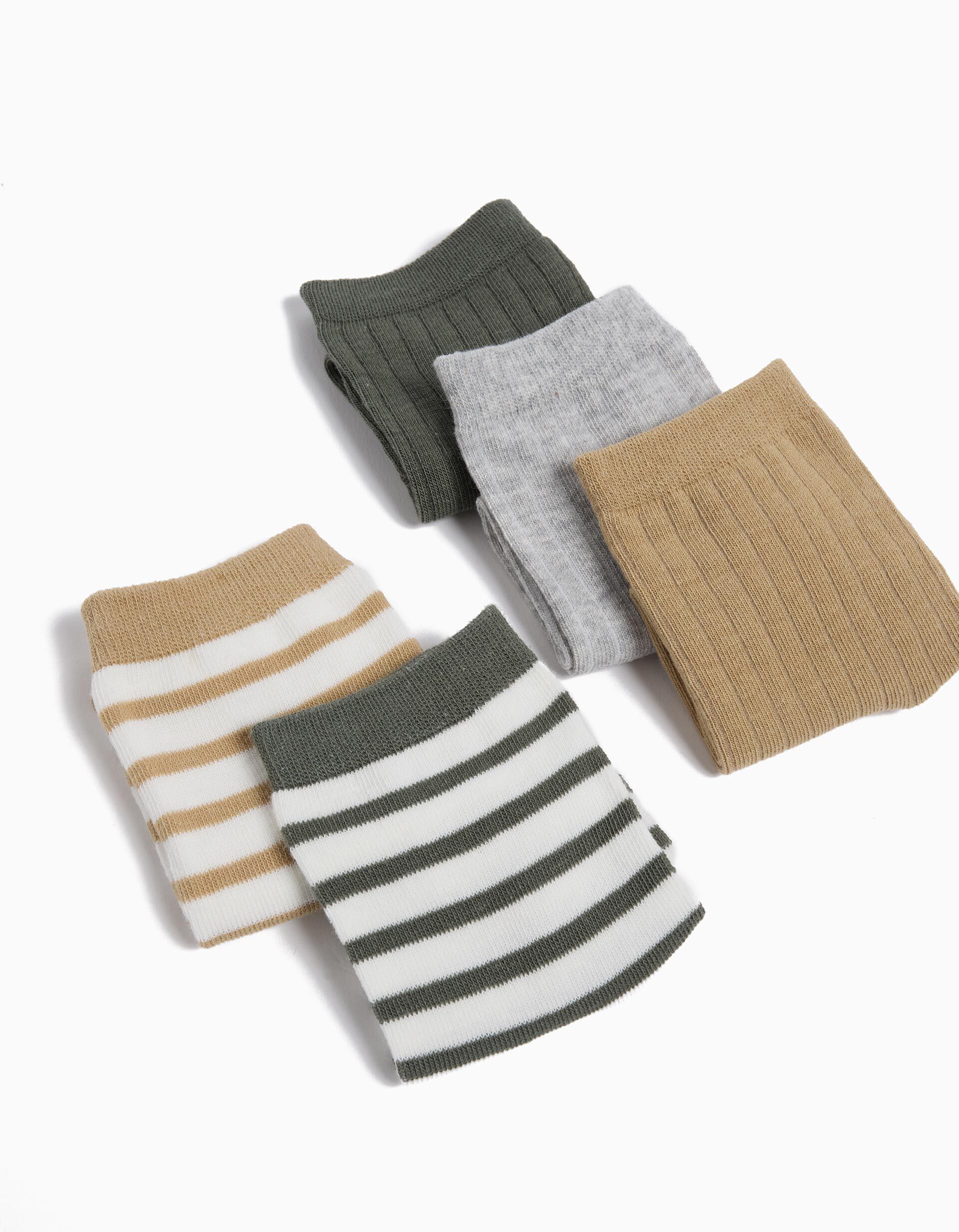 Comprar Online Pack 5 Pares de Meias, Menino, Multicor