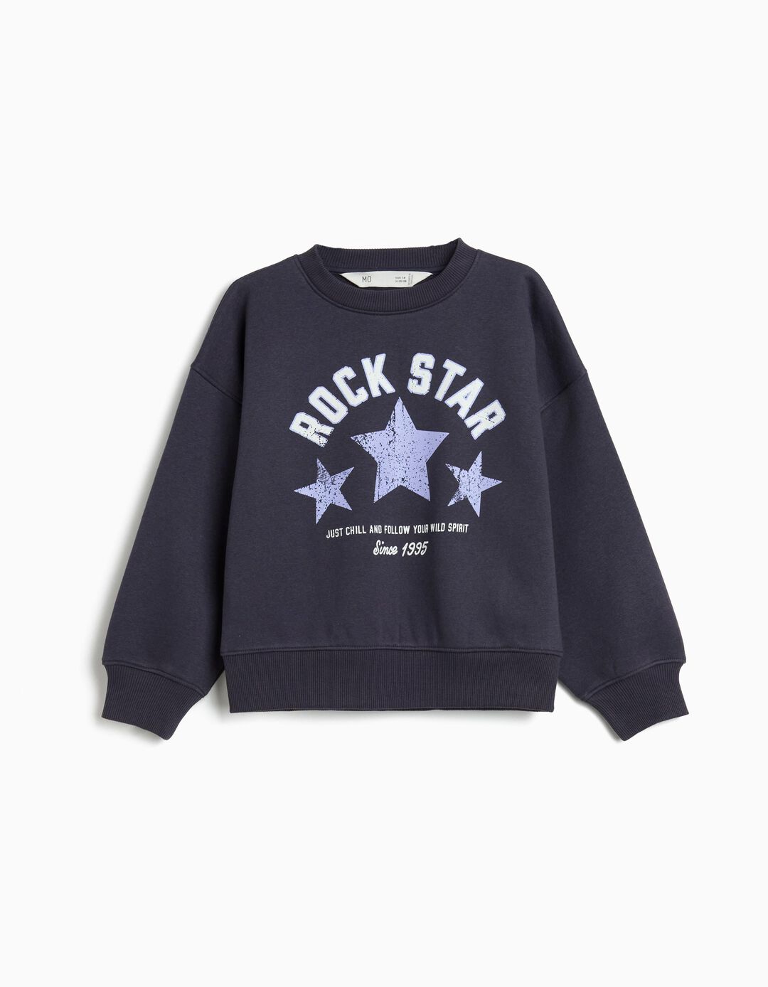 Sweatshirt de Felpa, Menina, Azul Escuro